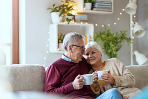 older couple relaxing