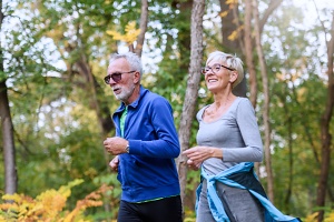 older couple walking