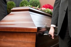 a funeral scene