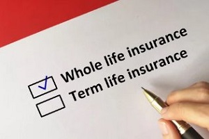 man selecting whole life insurance