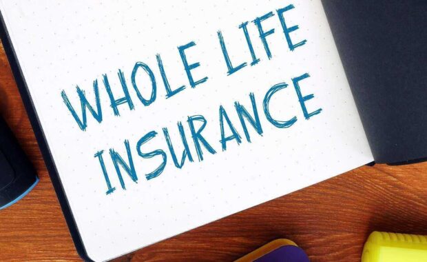 whole life insurance exclamation marks with inscription on the sheet