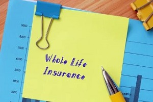 whole life insurance on sticky notes