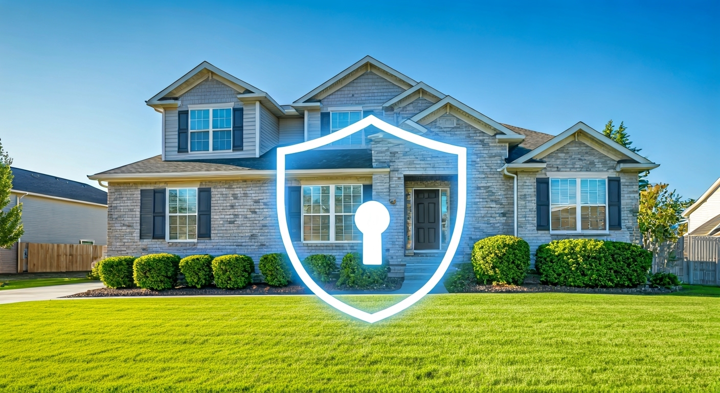 Home with protective shield