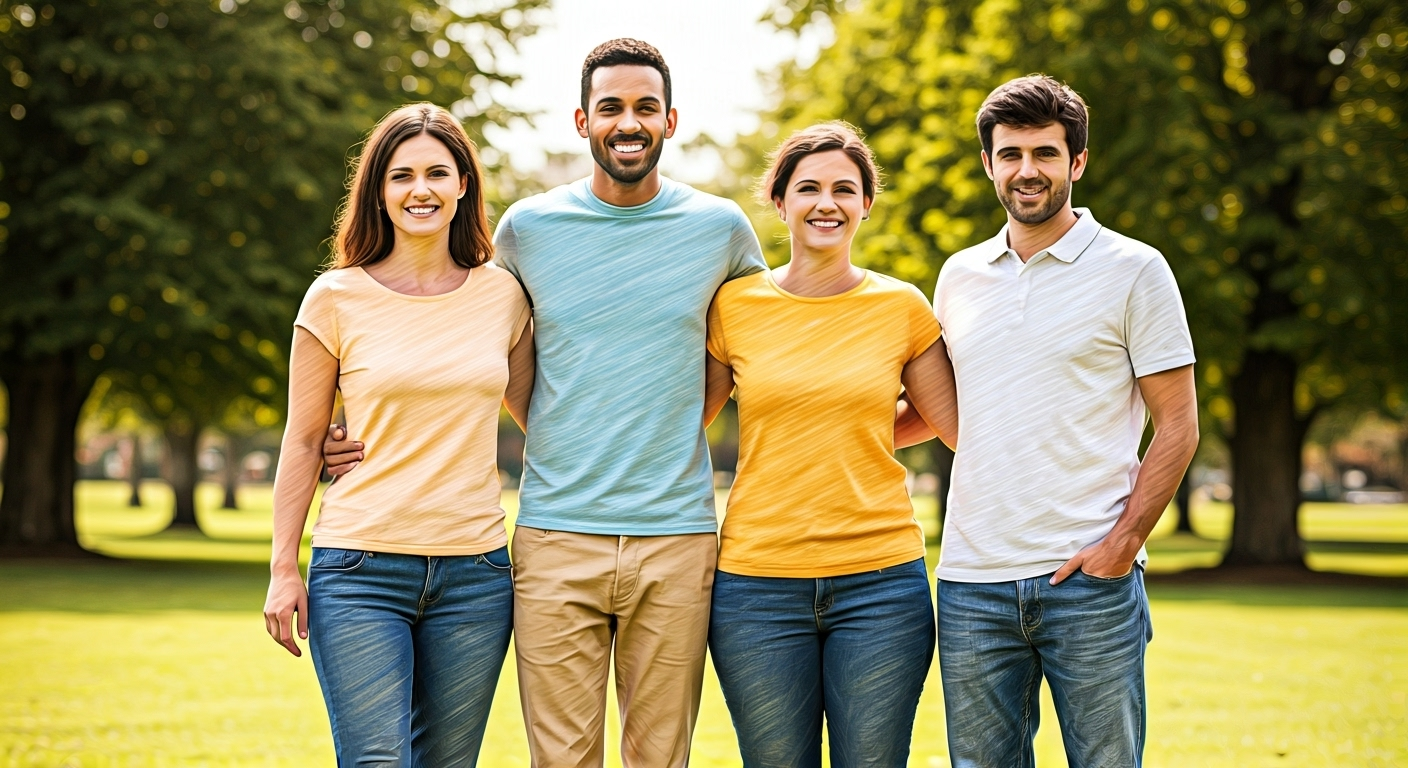 Family representing insurance options