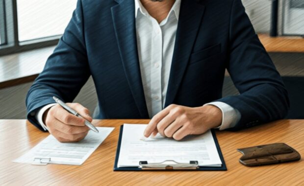 nsurance agent writing
